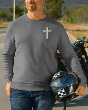 My Faith Is Louder Than My Exhaust All Over Print Sweater