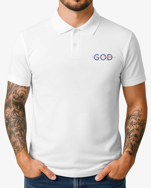 Stand For The Flag Kneel For The Cross Polo Shirt