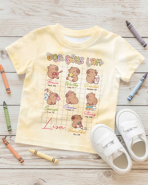 God Says I Am Cute Capybara All Over Print T-Shirt