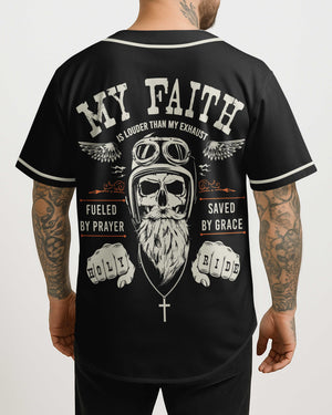 My Faith Is Louder Than My Exhaust All Over Print Jersey