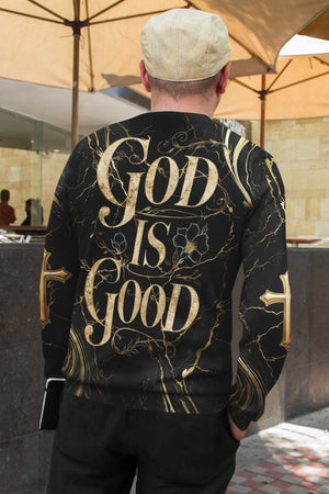 God Is Good All Over Print Sweater