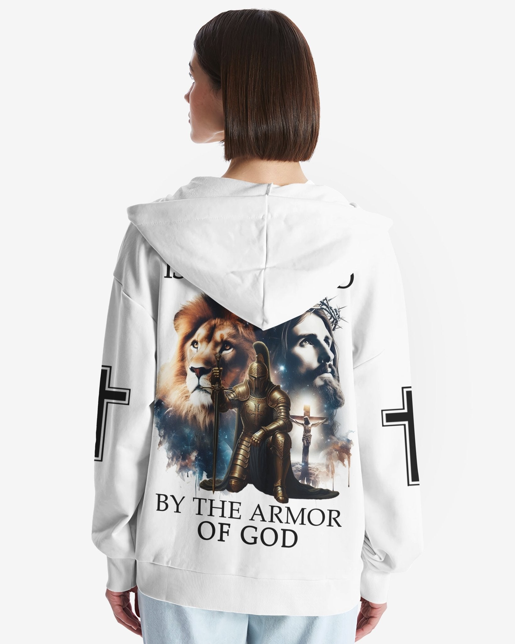 My Soul Is Protected By The Armor Of God All Over Print Zip Hoodie