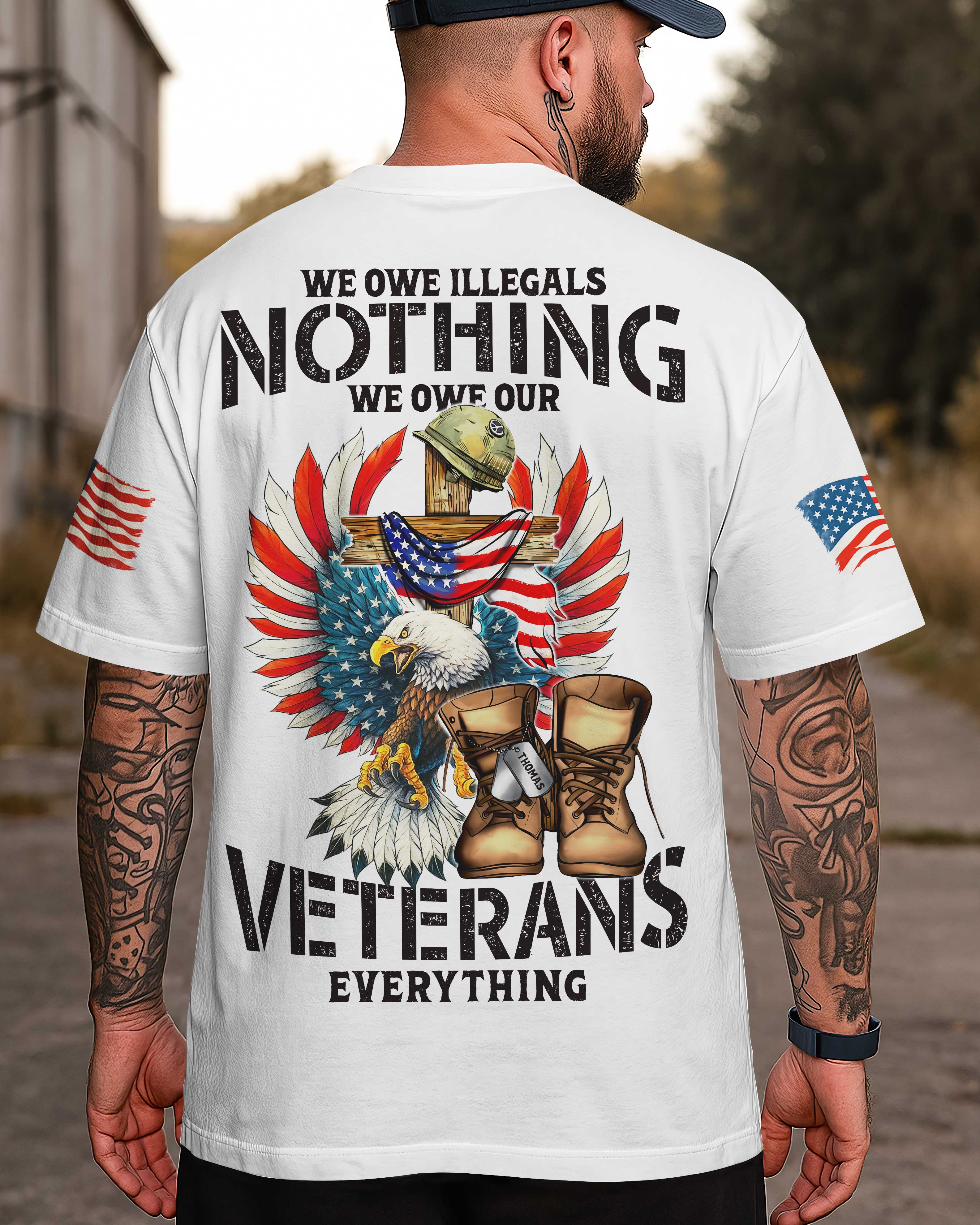 We Owe Illegals Nothing All Over Print T-Shirt