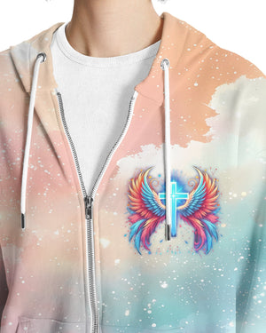 I Can Do All Things Through Christ Who Strengthens Me All Over Print Zip Hoodie