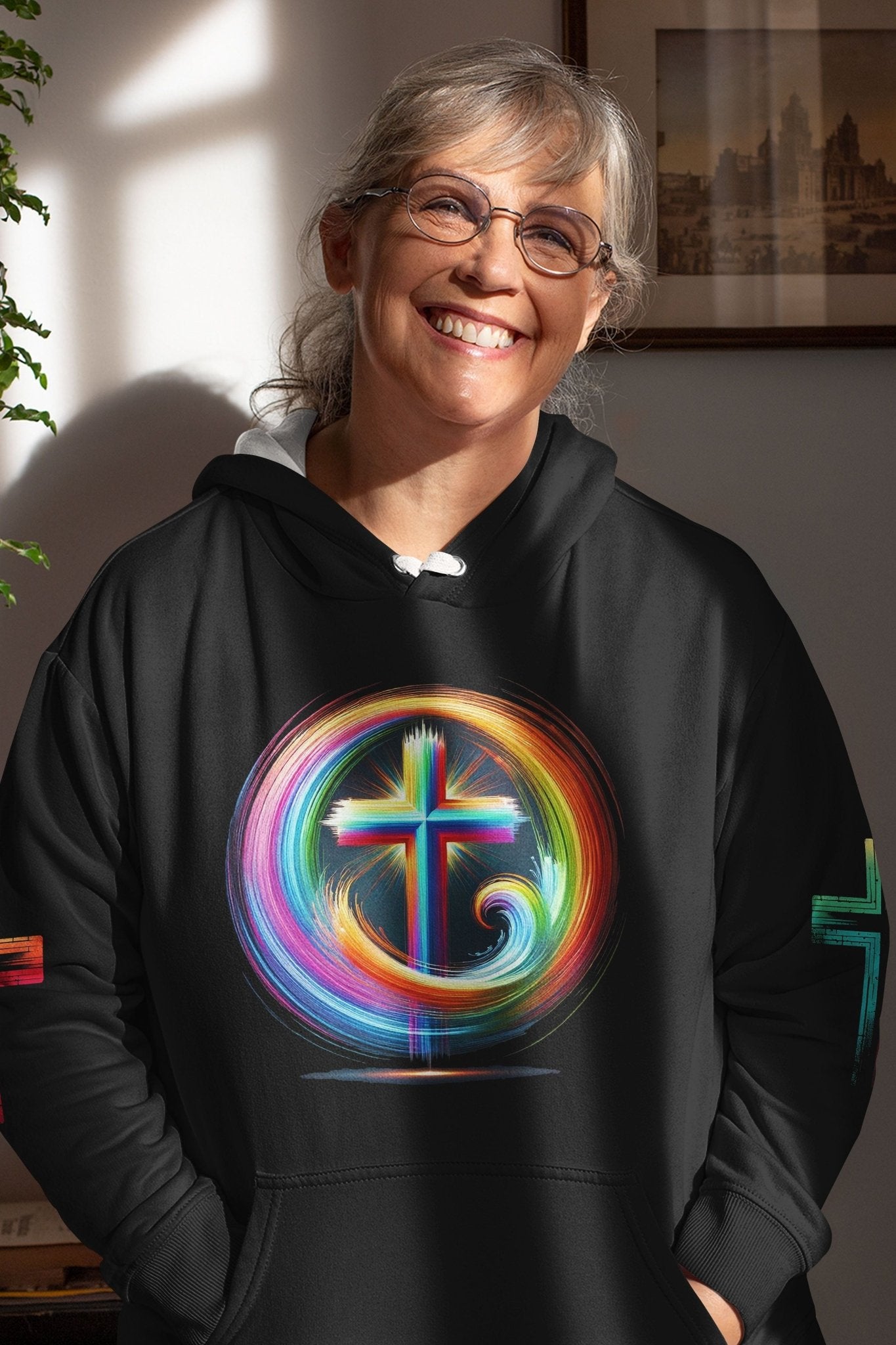 Rooted In Christ Jesus Is Light All Over Print Hoodie