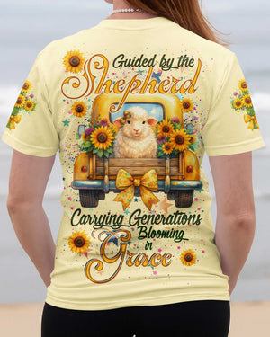 Guided By The Shepherd Carrying Generations Blooming In Grace Shirts