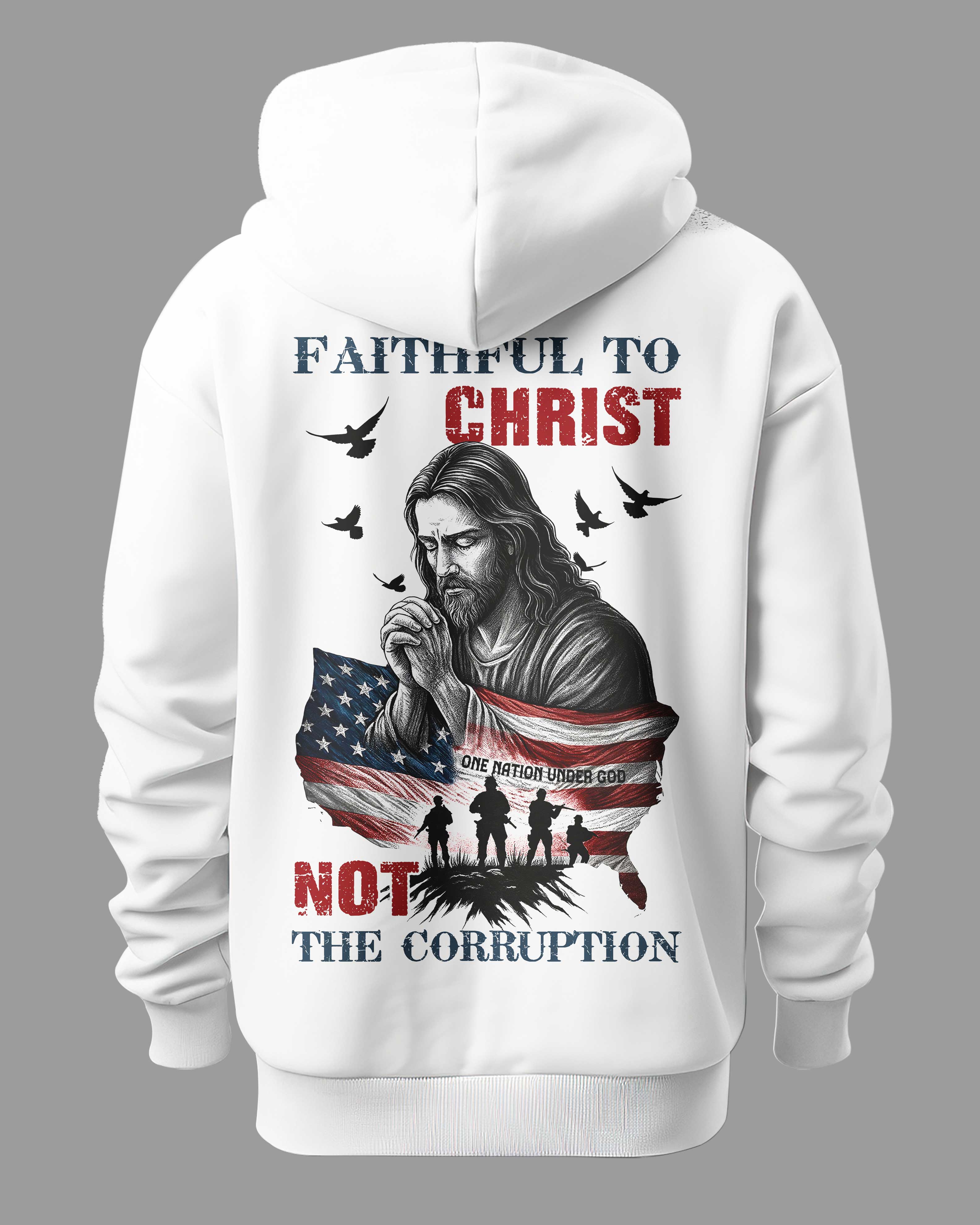 Faithful To Christ All Over Print Hoodie