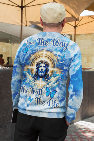 I Am The Way The Truth The Life All Over Print Sweater