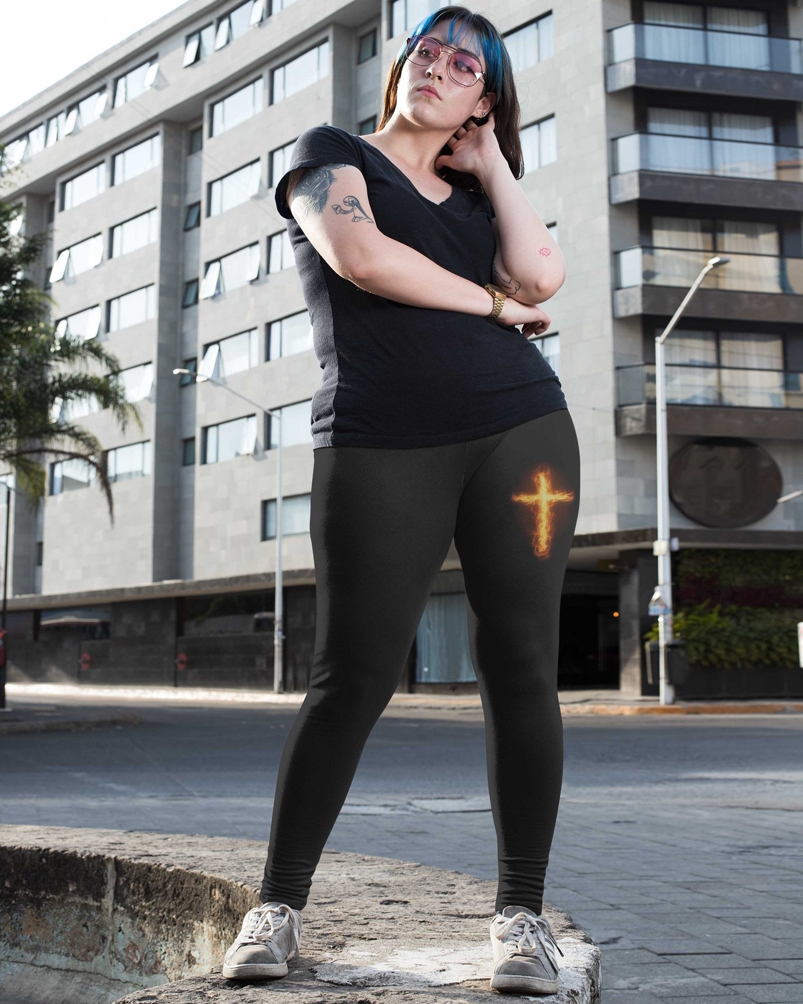 There's No Greater Love Than This All Over Print Leggings