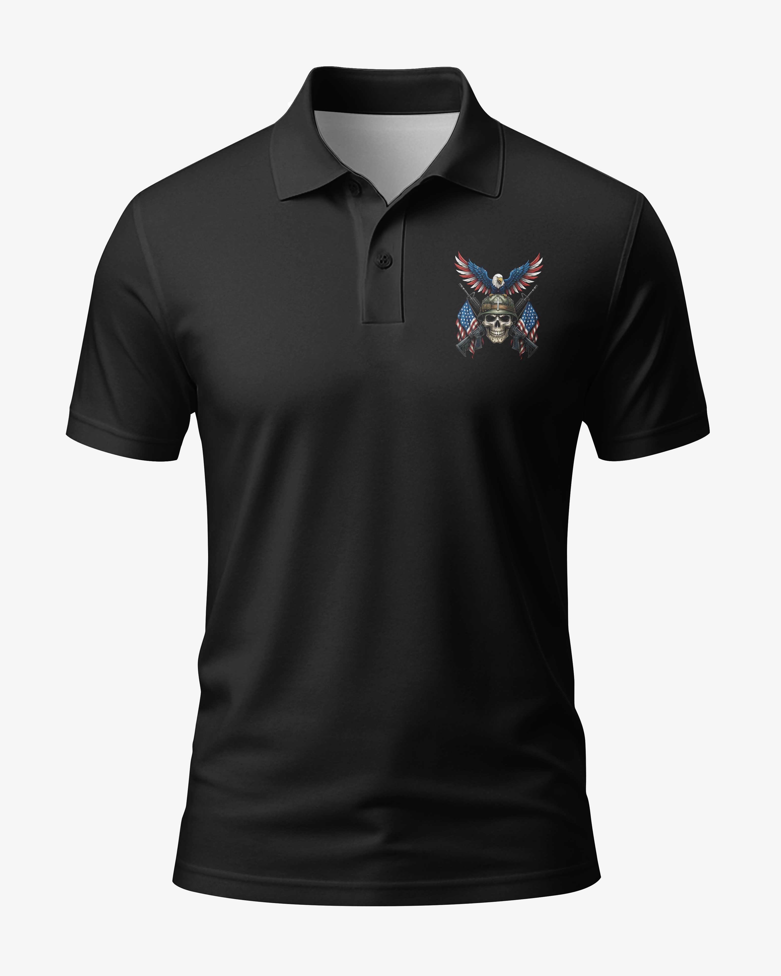 God Created All Men Equally But Only The Finest Are Chosen To Be Veterans All Over Print Polo