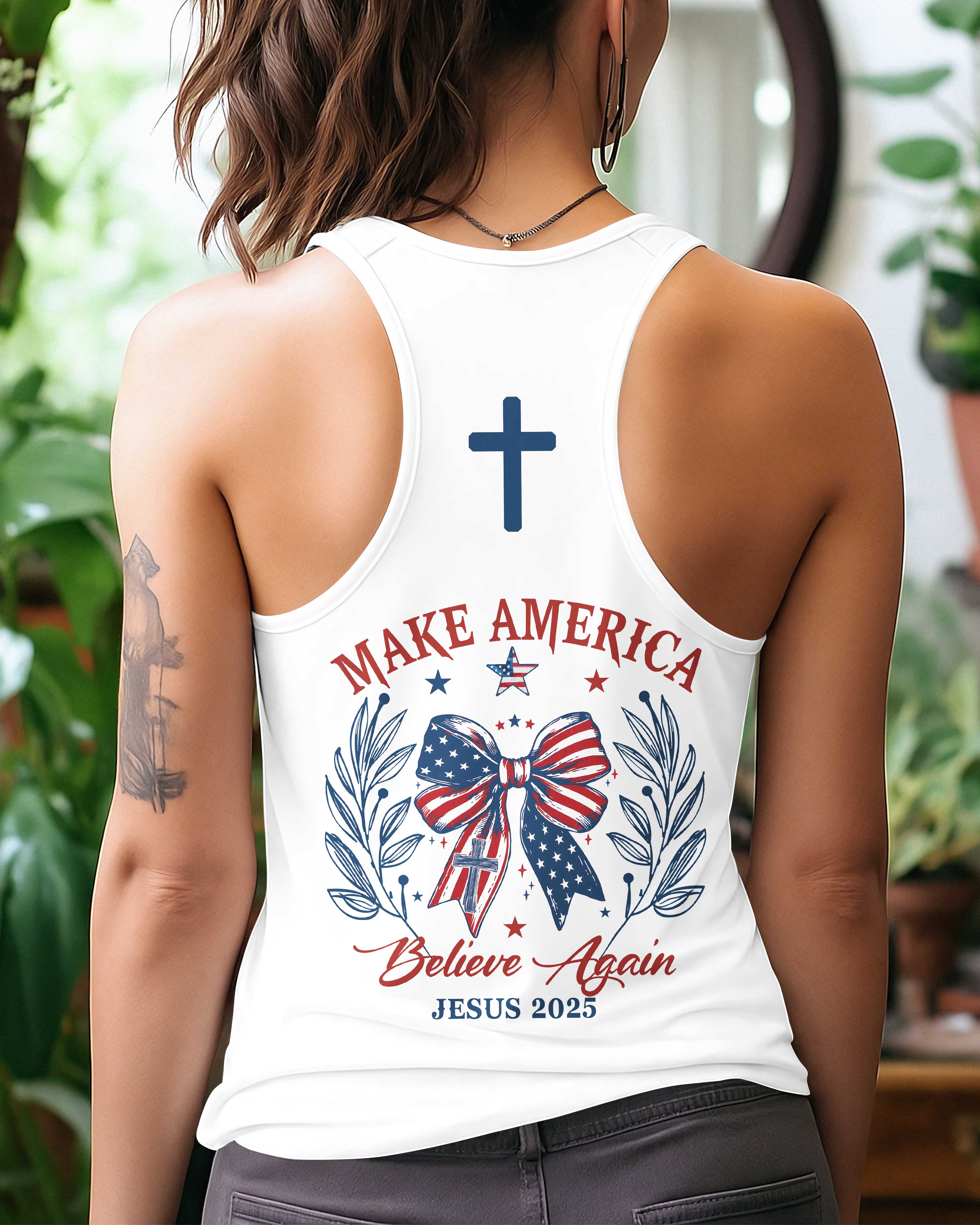 Make America Believe Again All Over Print Summer Tank Top