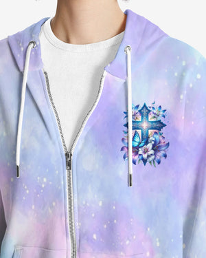 God And The Power Of Prayer All Over Print Zip Hoodie