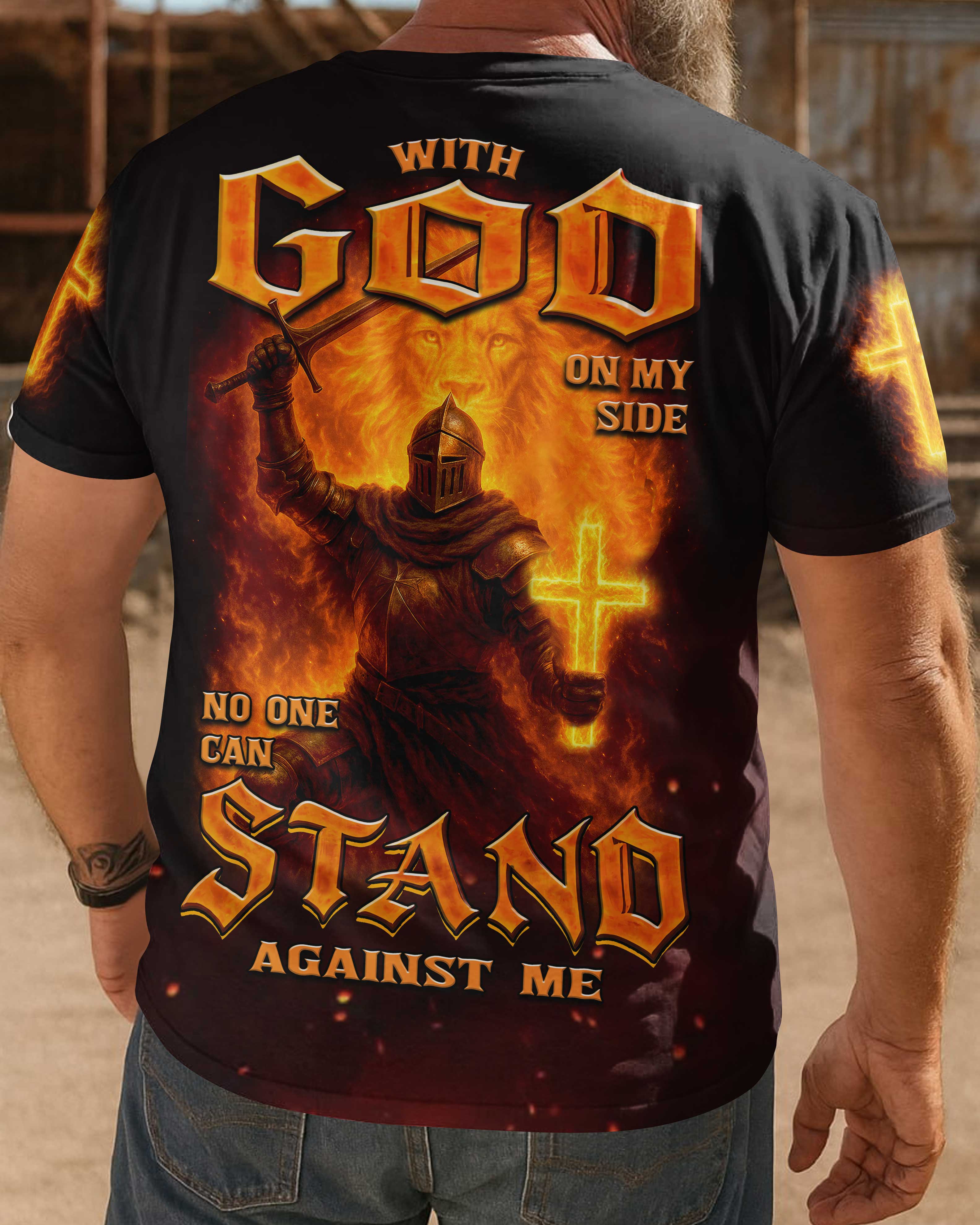 With God On My Side No One Can Stand Against Me Hoodie