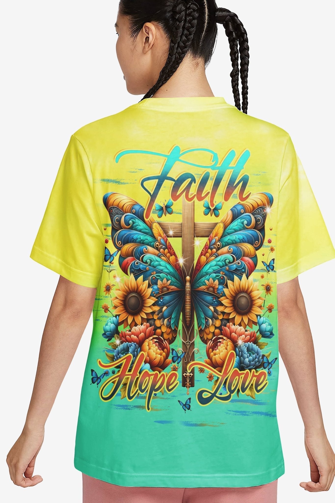 Faith Hope Love All Over Print T-shirt