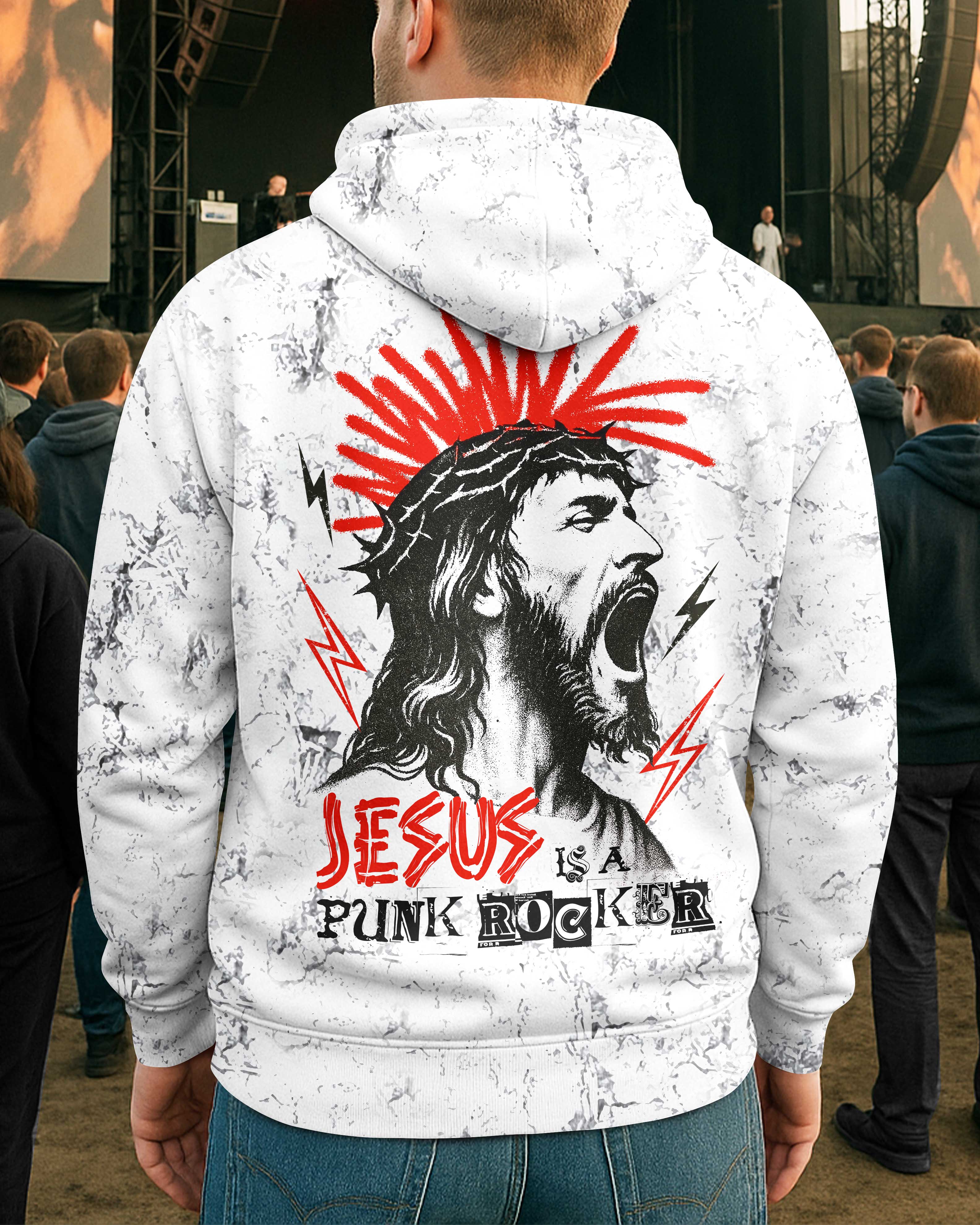 Jesus Is A Punk Rocker Shirt