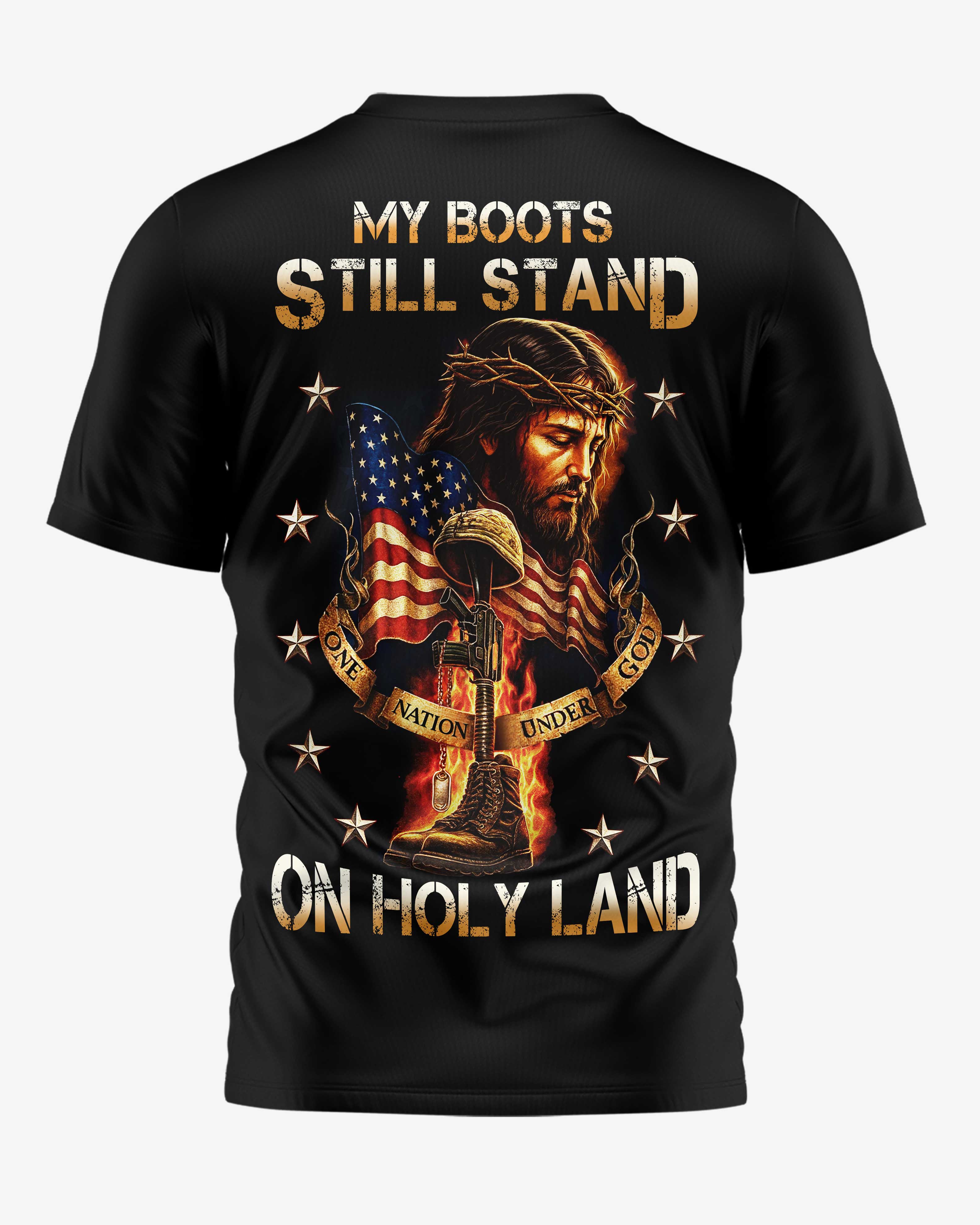 My Boots Still Stand All Over Print T-Shirt
