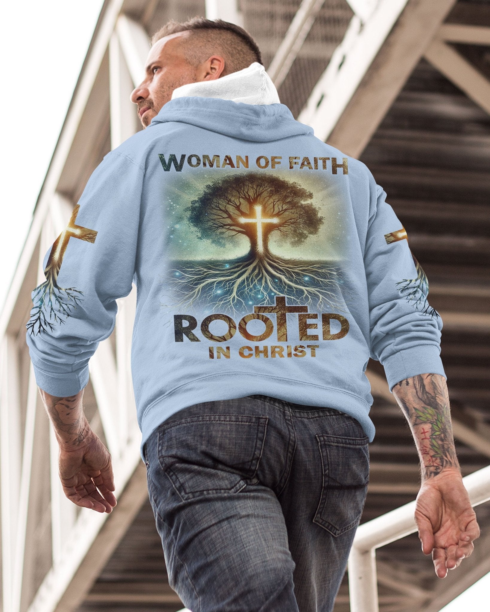 Woman Of Faith Rooted In Christ All Over Print Hoodie