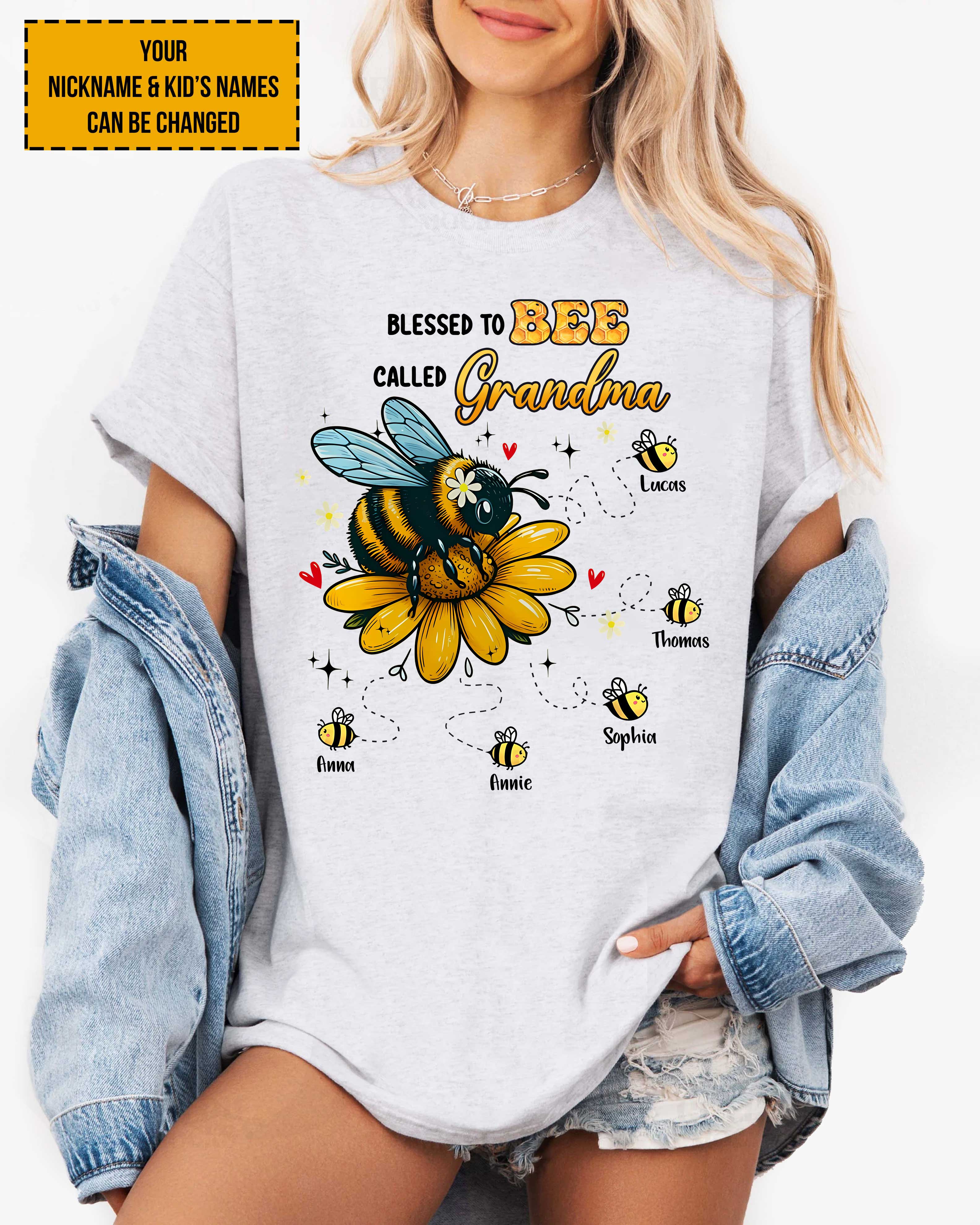 Blessed To Bee Called Grandma T-Shirt Gift For Nana Mimi