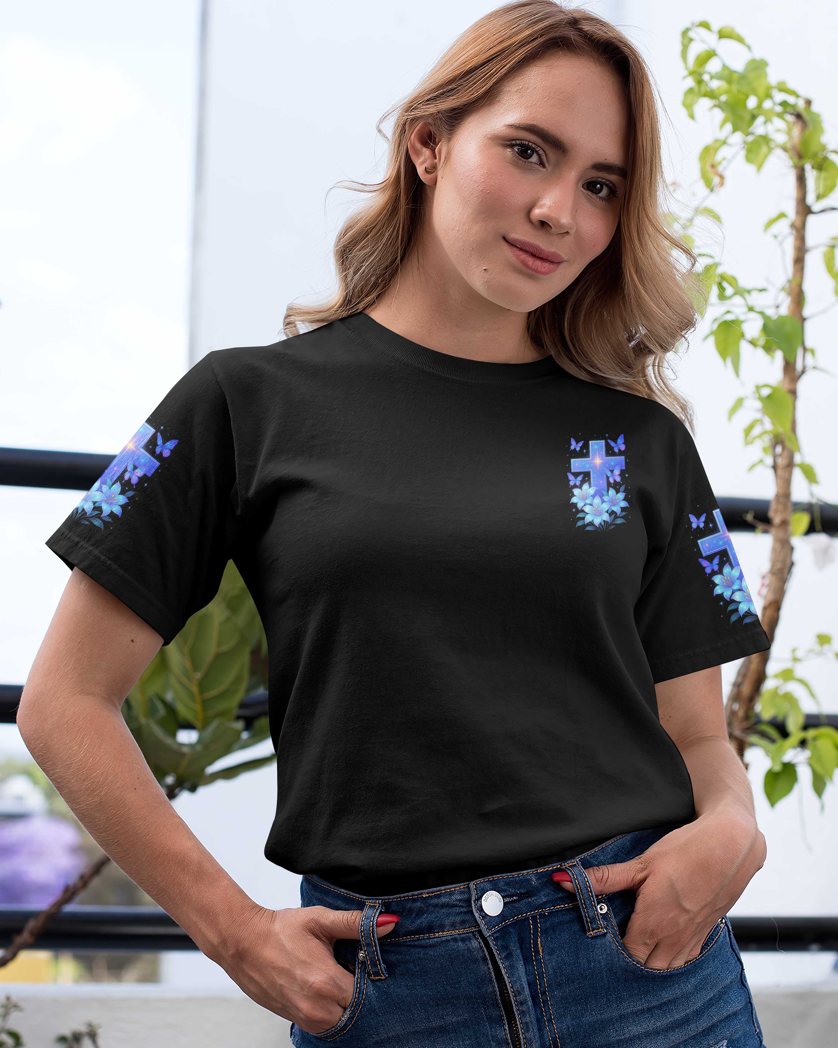 I Believe In God And The Power Of Prayer All Over Print T-Shirt