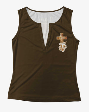 I Am His And He Is Mine All Over Print V-neck Tank Top