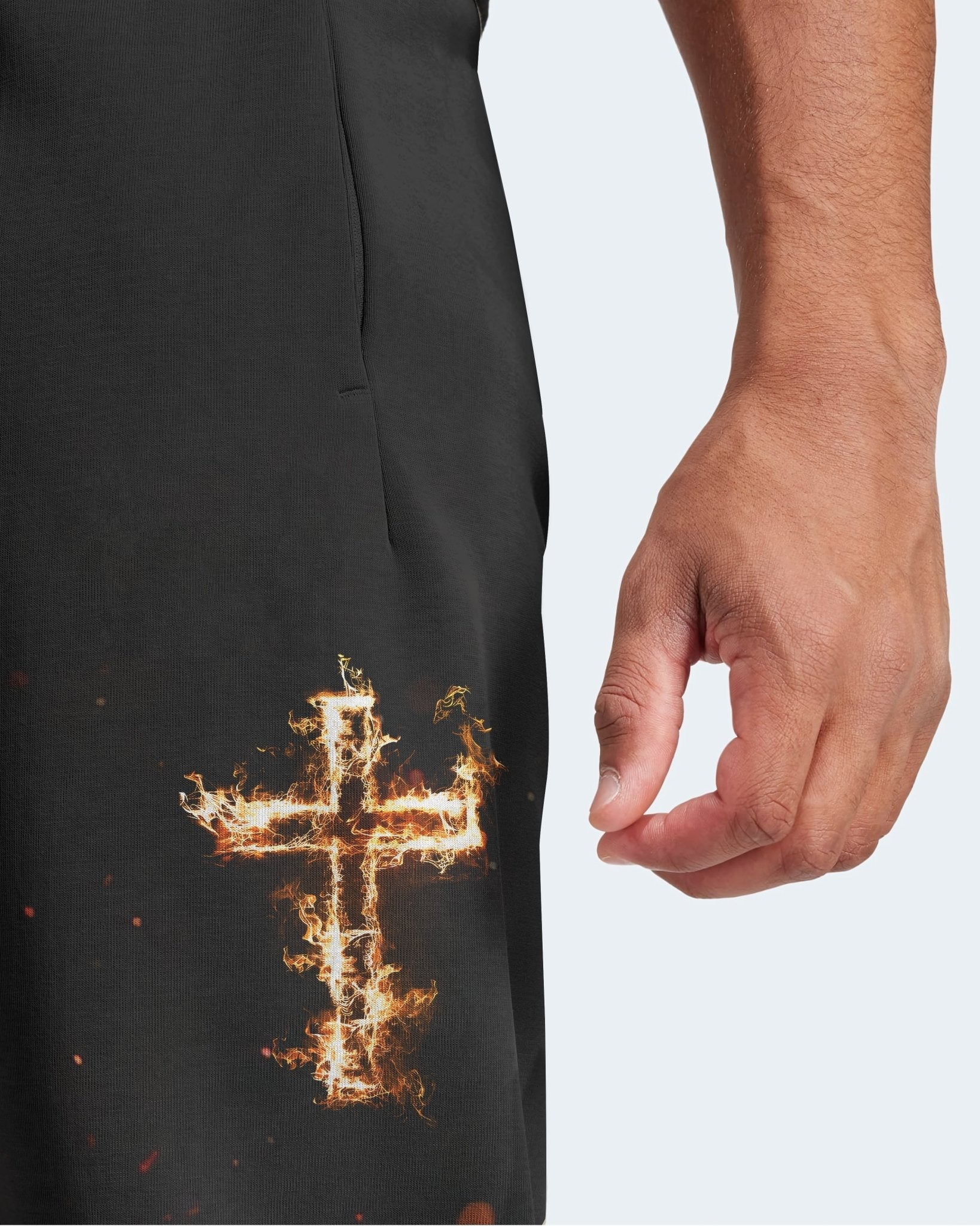 Baptized In Fire Matthew 3:11 All Over Print Jogger Pants