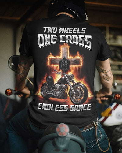 Two Wheels One Cross Endless Grace All Over Print T-Shirt
