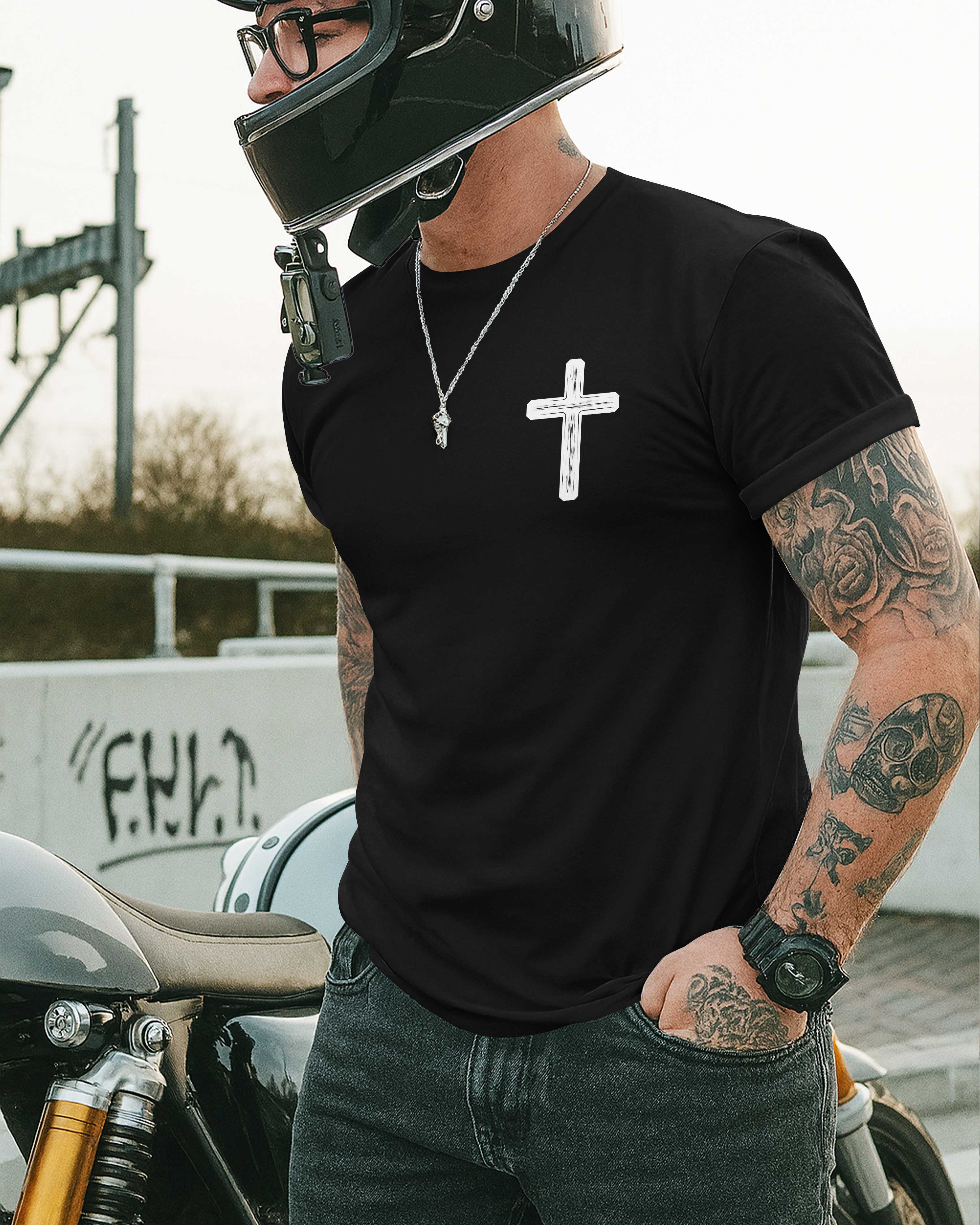 Blessed Are The Bikers Who Ride In His Name T-Shirt