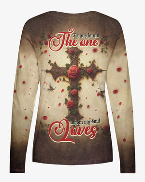I Have Found The One Whom My Soul Loves All Over Print V-neck Long Sleeves Shirt