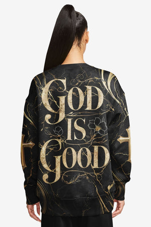 God Is Good All Over Print Sweater