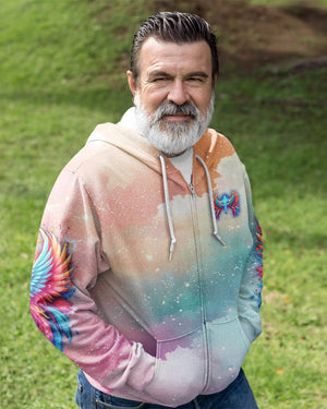 I Can Do All Things Through Christ Who Strengthens Me All Over Print Zip Hoodie