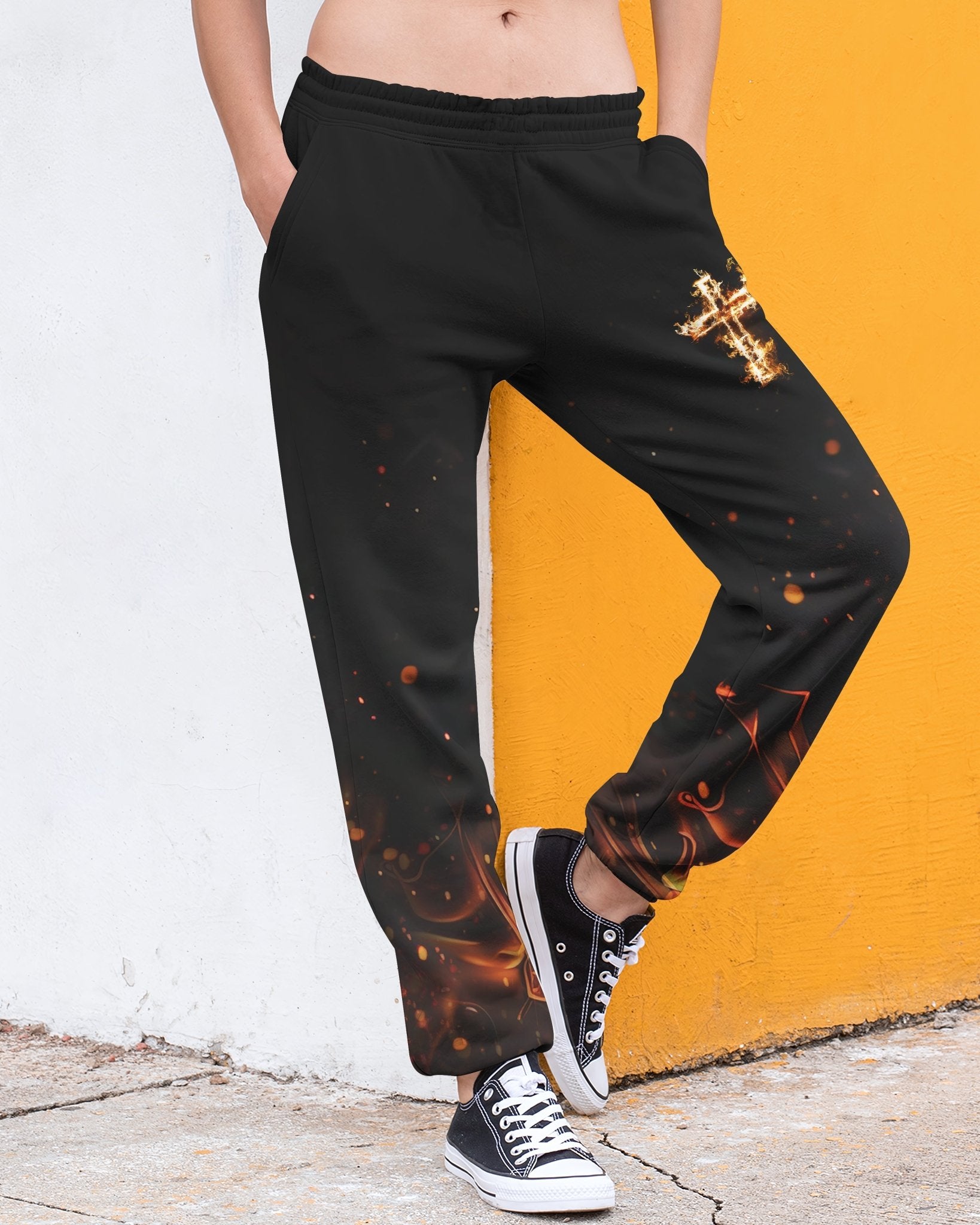 Baptized In Fire Matthew 3:11 All Over Print Jogger Pants