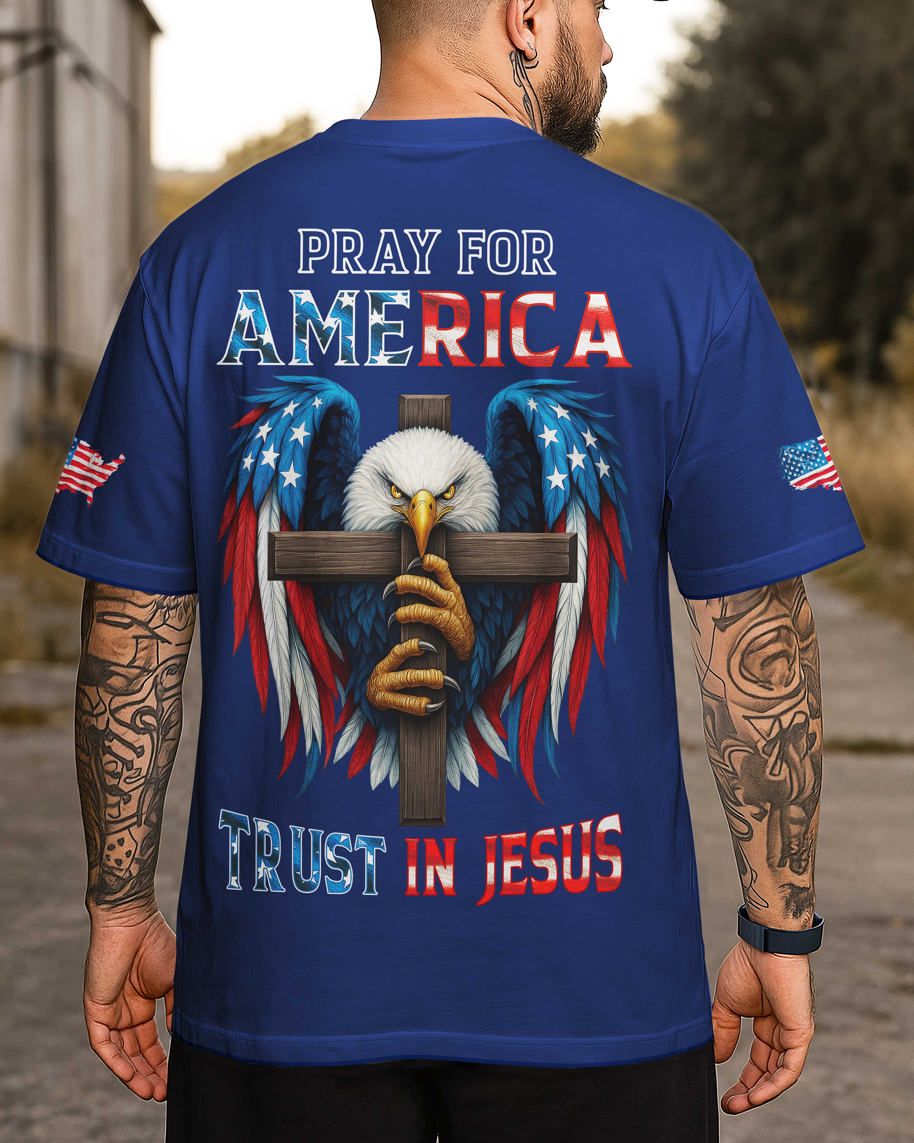 Pray For America Trust In Jesus T-Shirt