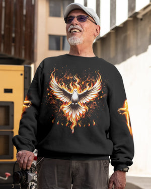 Baptized In Fire All Over Print Sweater