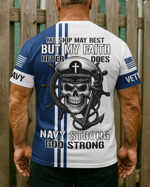 My Ship May Rest All Over Print T-Shirt