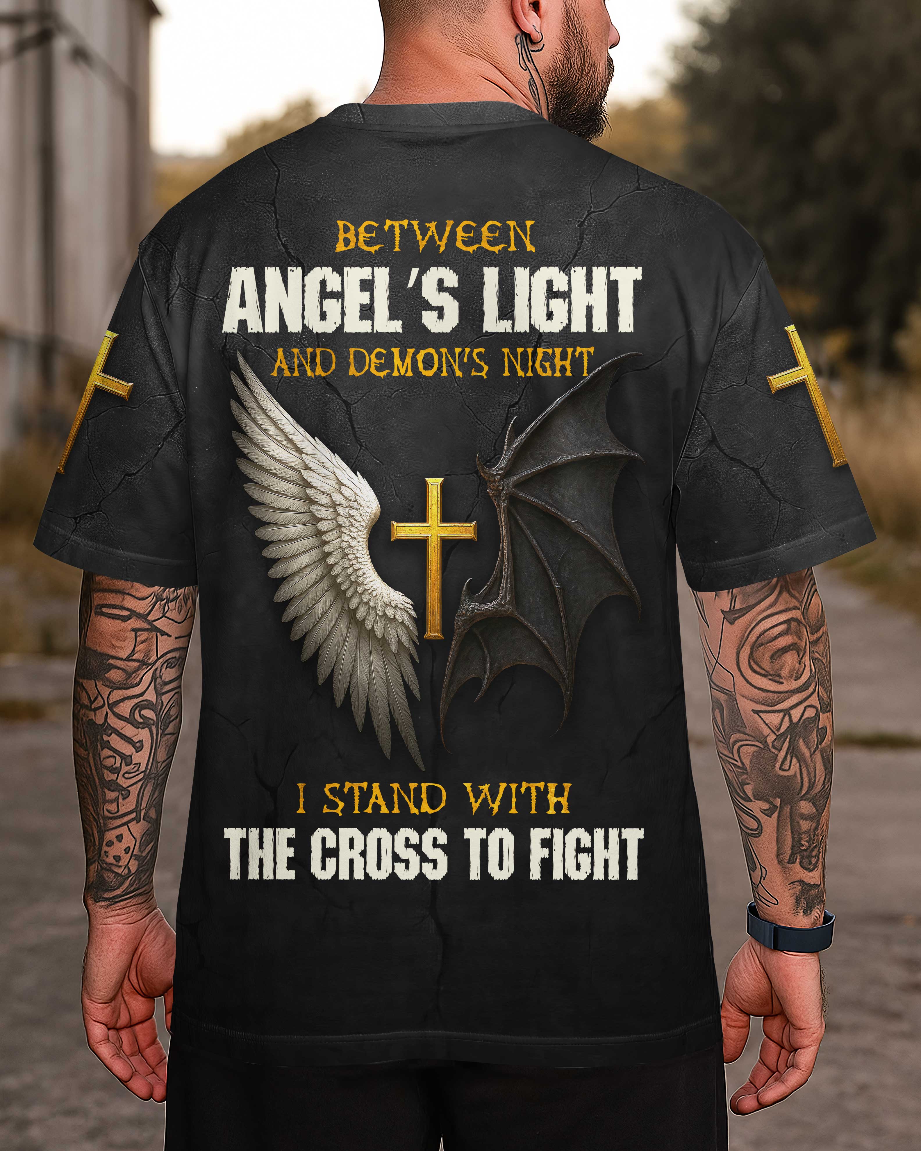 Between Angel's Light All Over Print T-Shirt