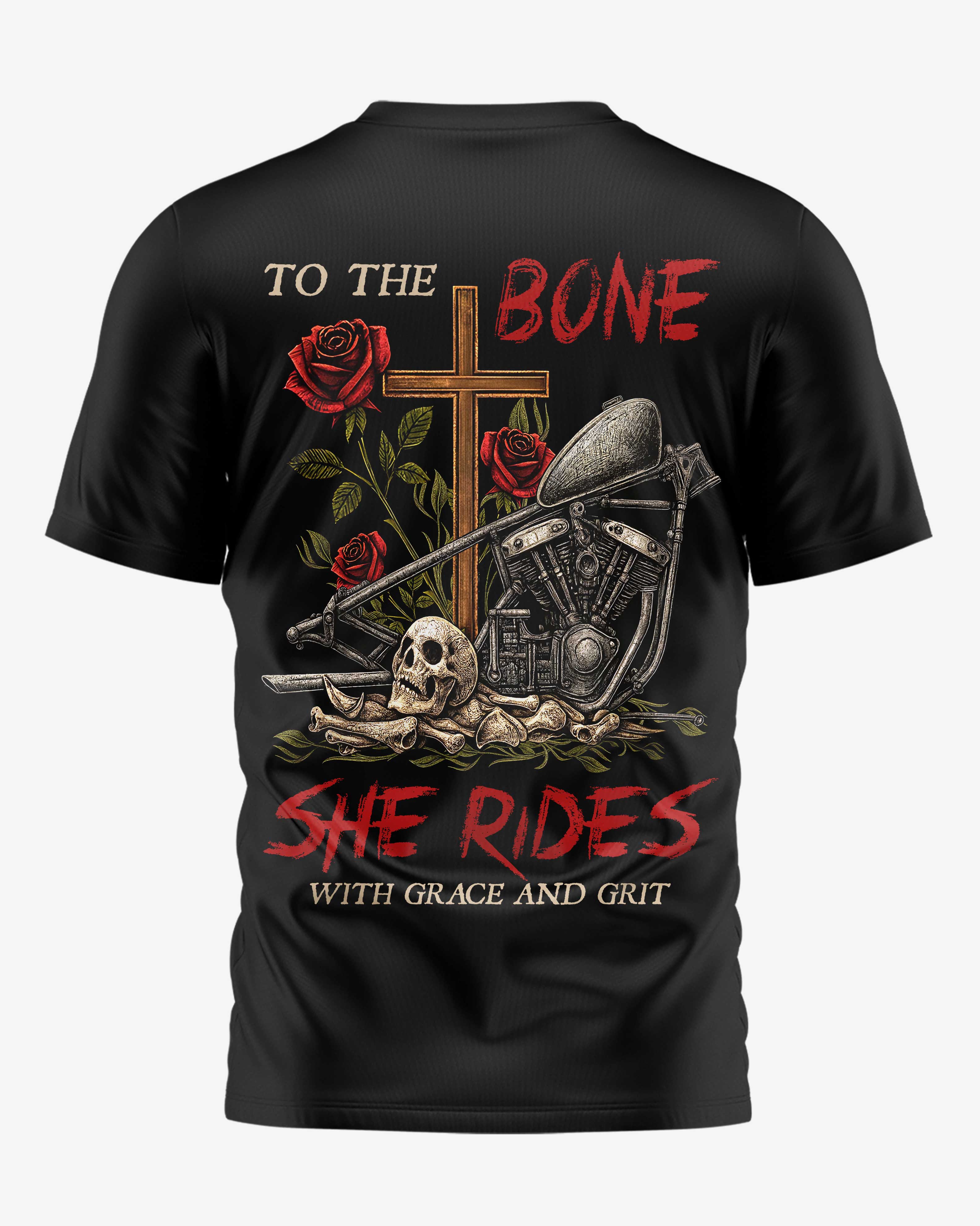 To The Bone All Over Print T-Shirt