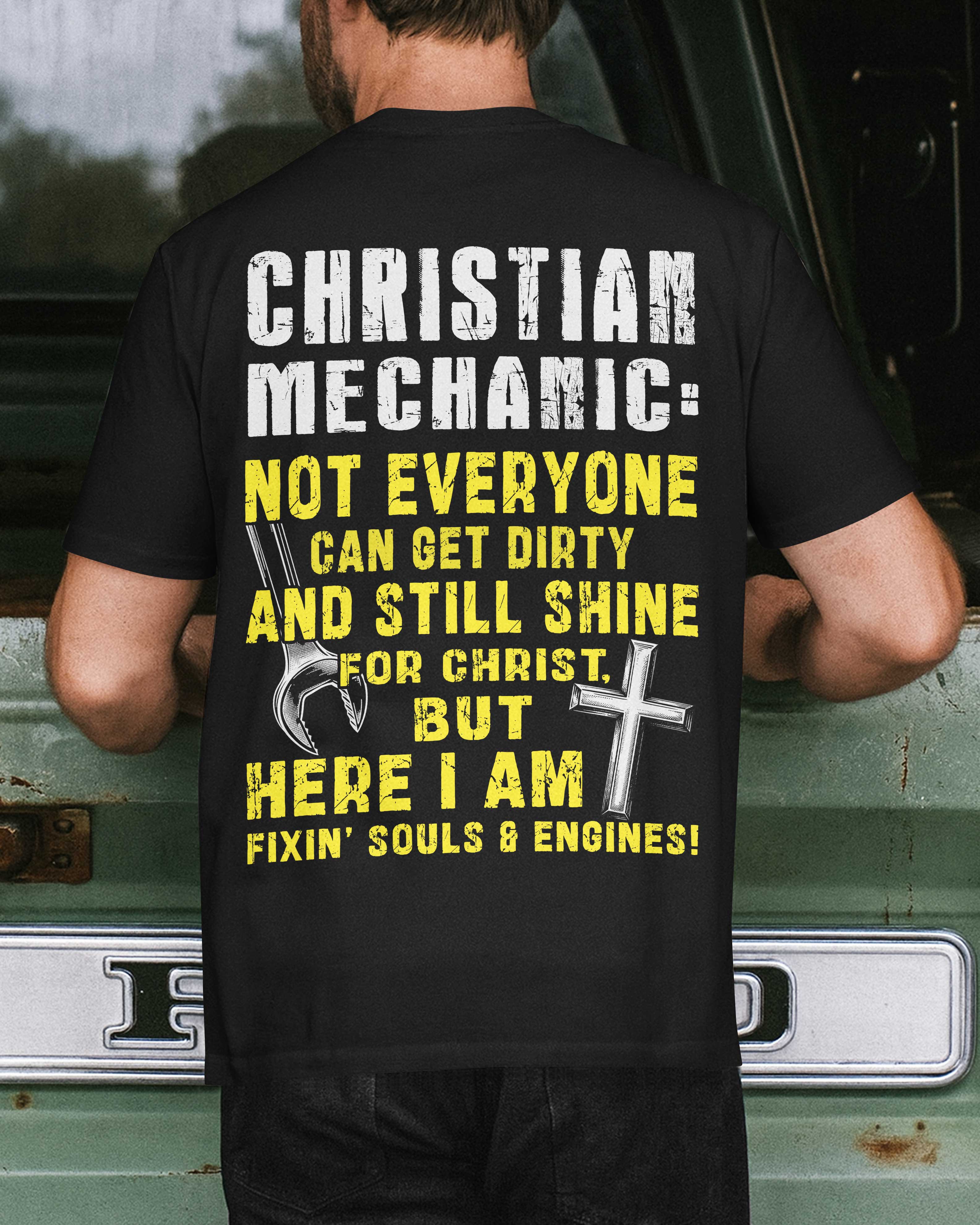 Christian Mechanic All Over Print T-Shirt