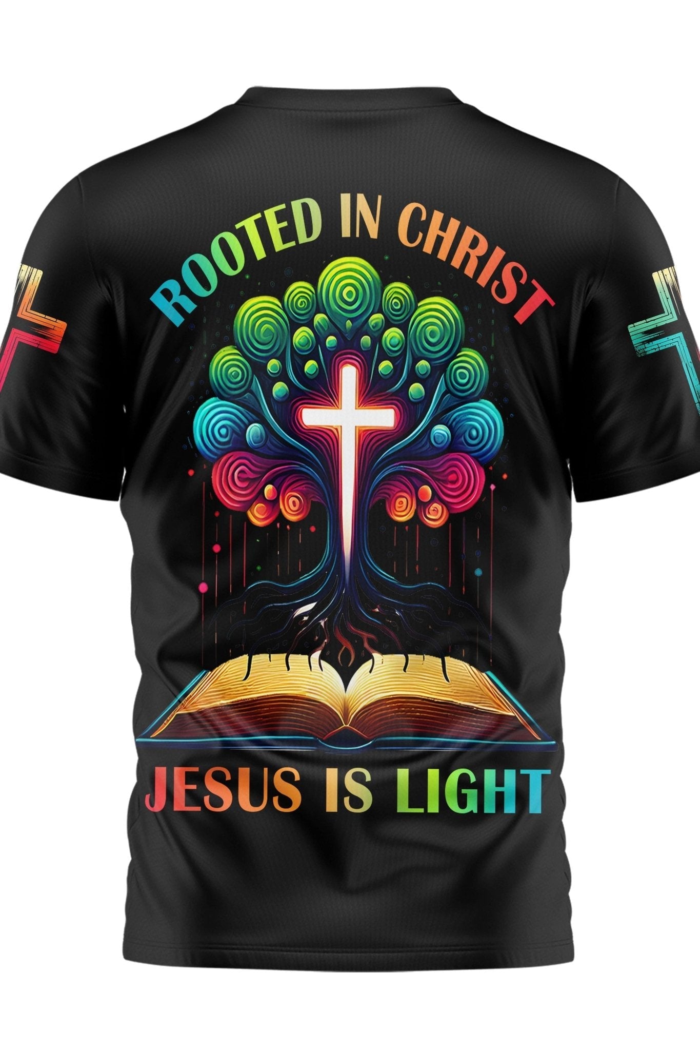 Rooted In Christ Jesus Is Light All Over Print T-shirt