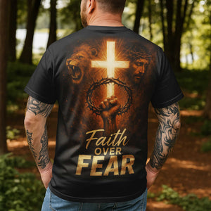 Faith Over Fear All Over Print T-Shirt
