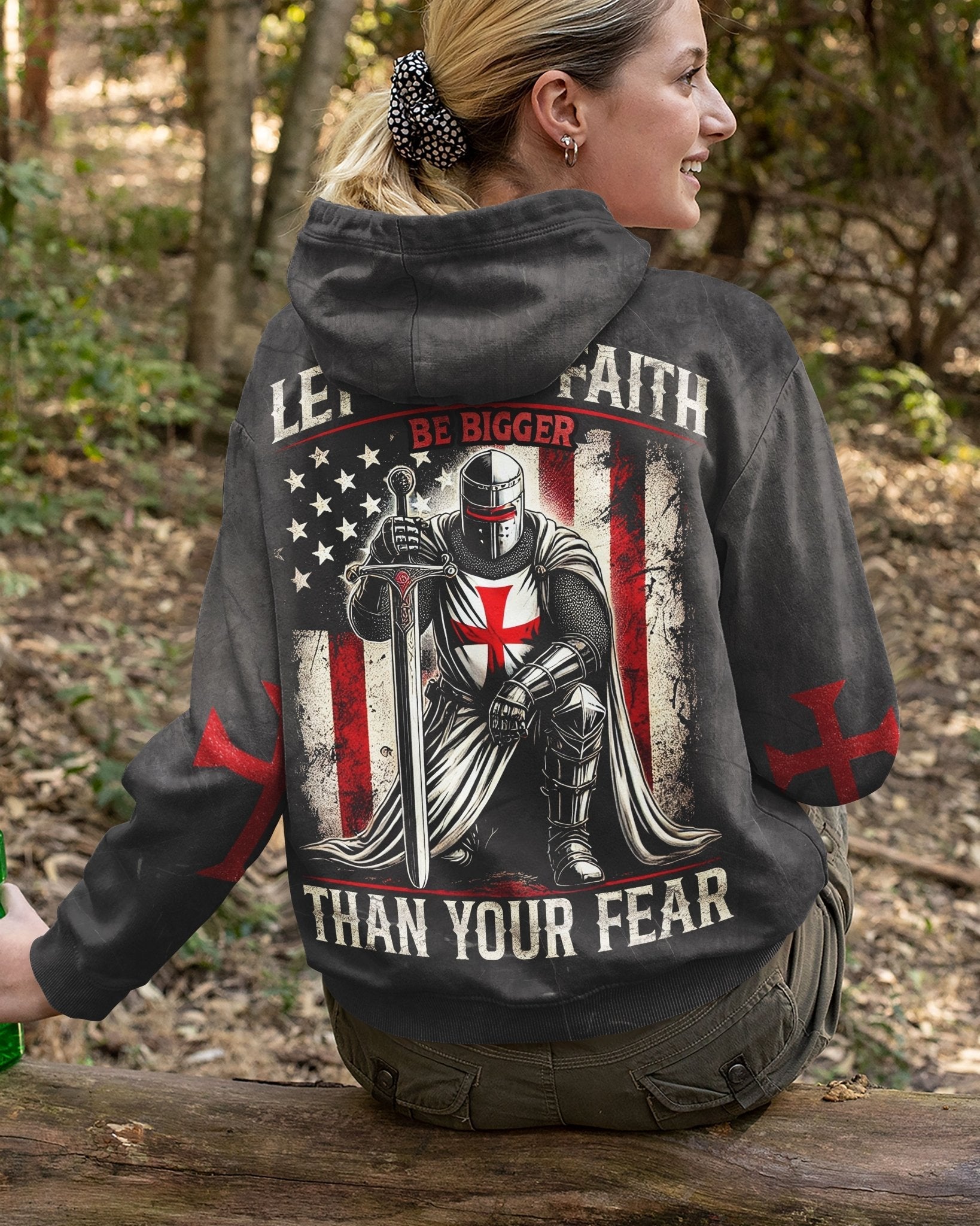 Let Your Faith Be Bigger Than Your Fear All Over Print Hoodie