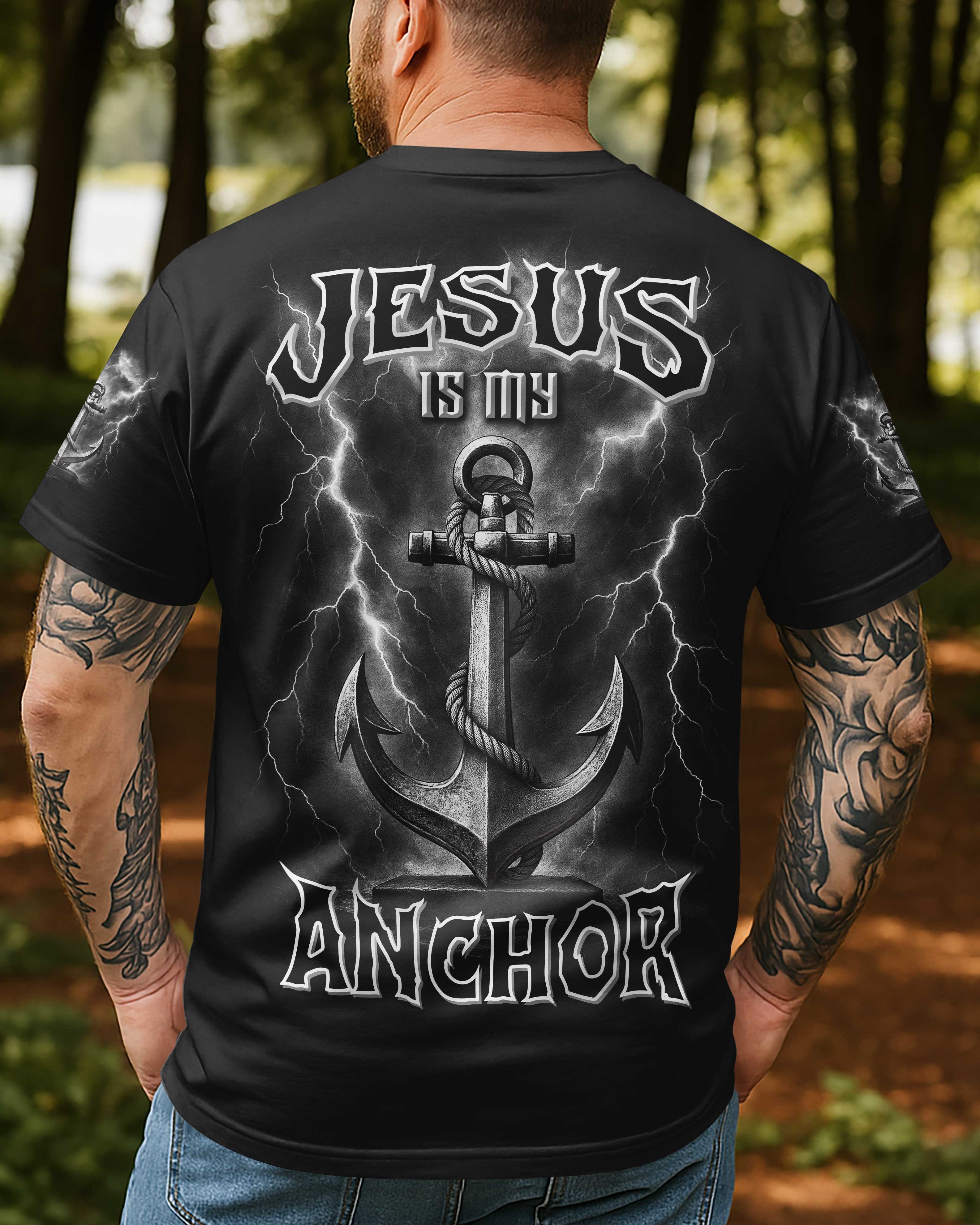 Jesus Is My Anchor All Over Print T-Shirt