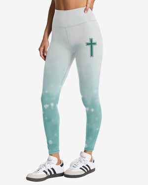 Jesus Is My Living Hope All Over Print Leggings