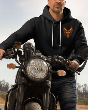 Speed In The Flames All Over Print Hoodie