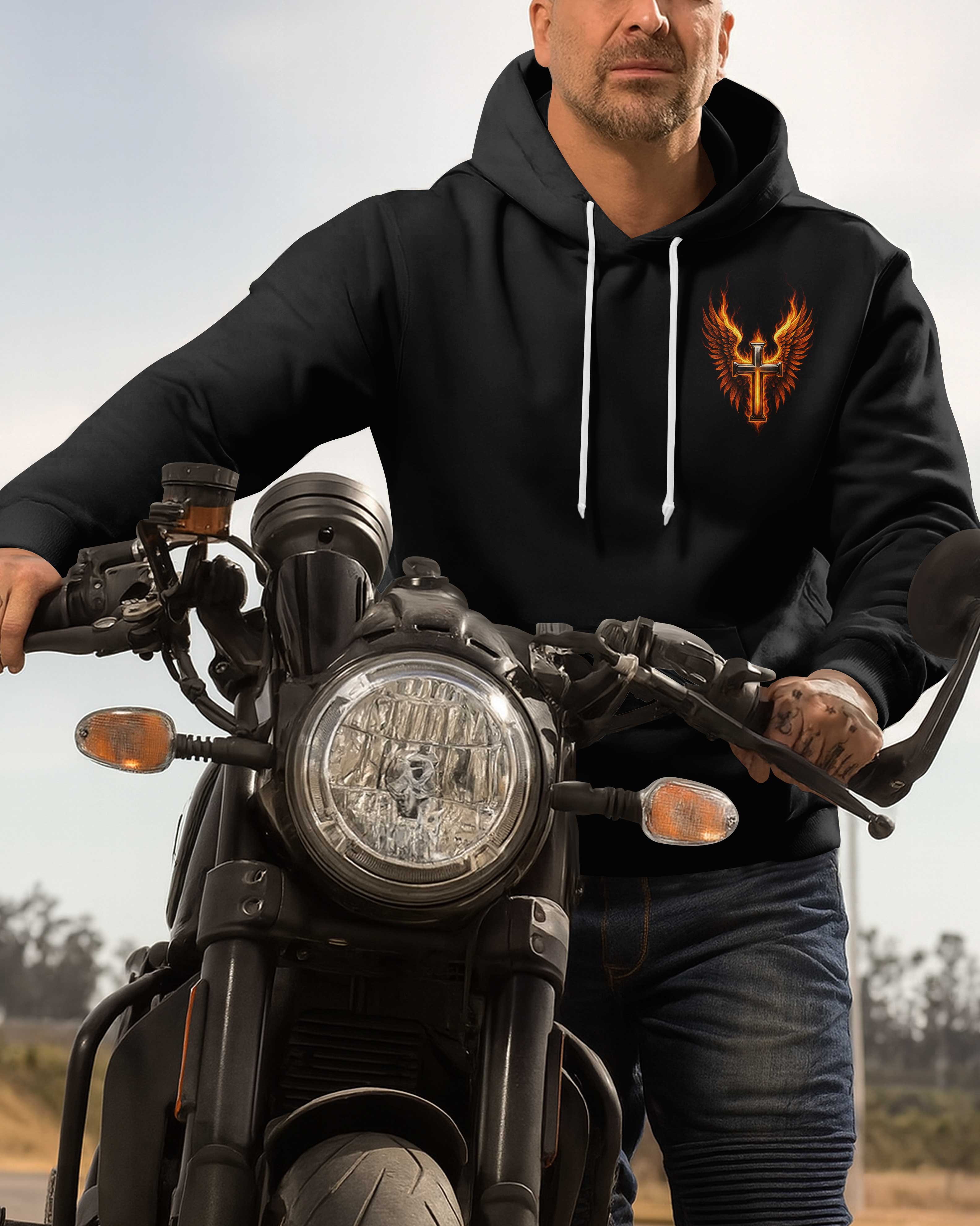 Speed In The Flames All Over Print Hoodie