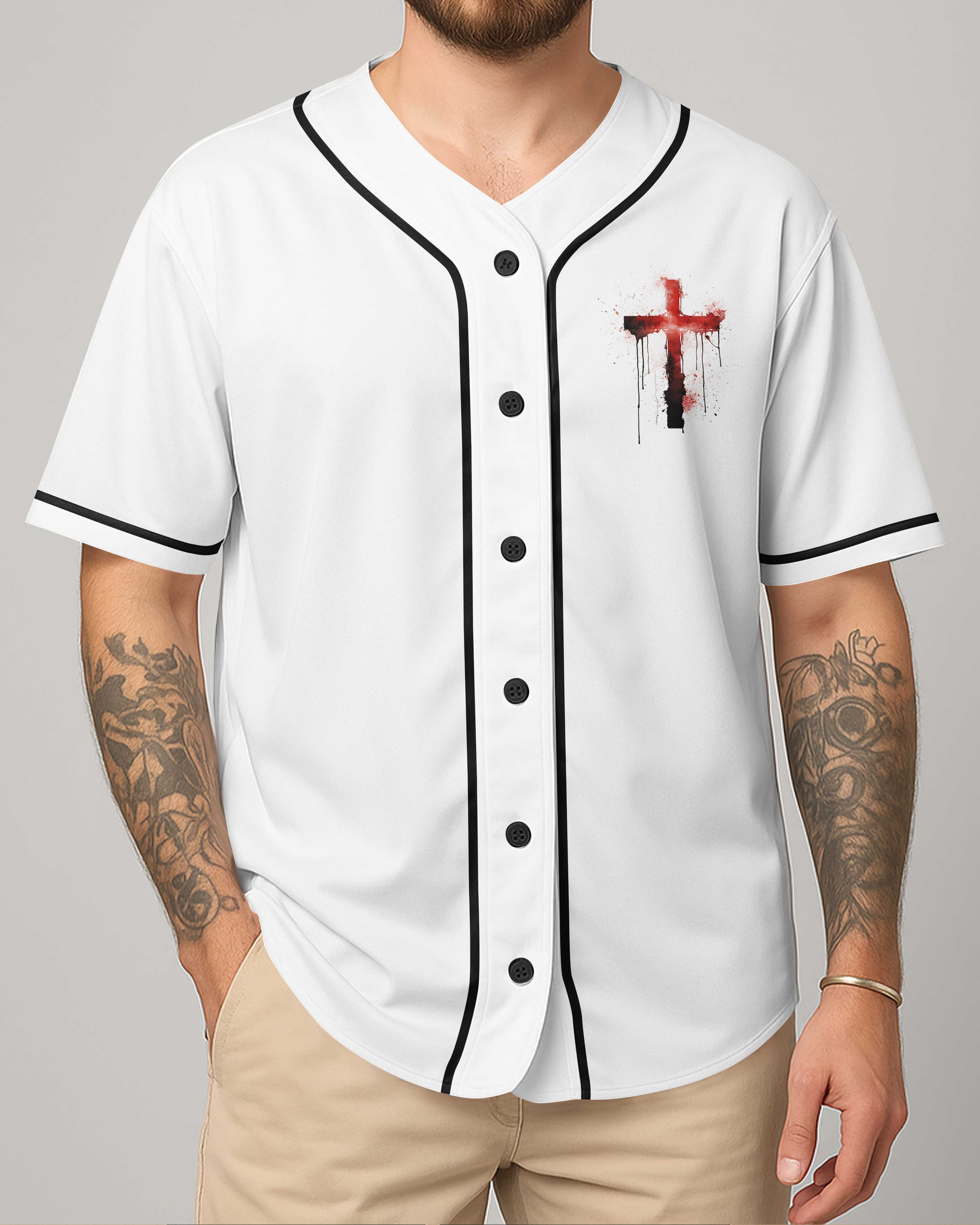 By His Stripes All Over Print Jersey