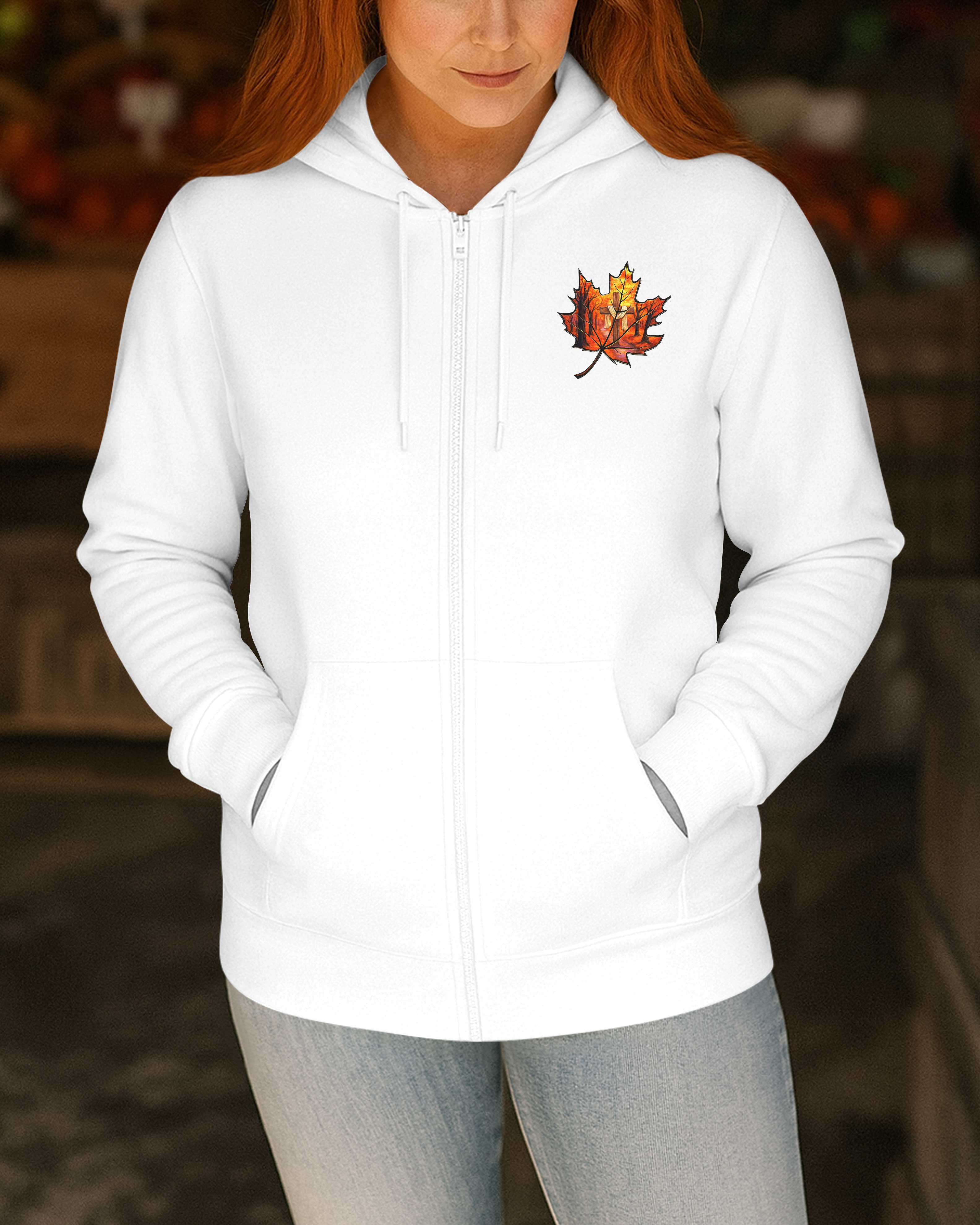 When Leaves Fall Down Zip Hoodie