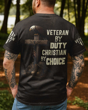 Veteran By Duty All Over Print T-Shirt