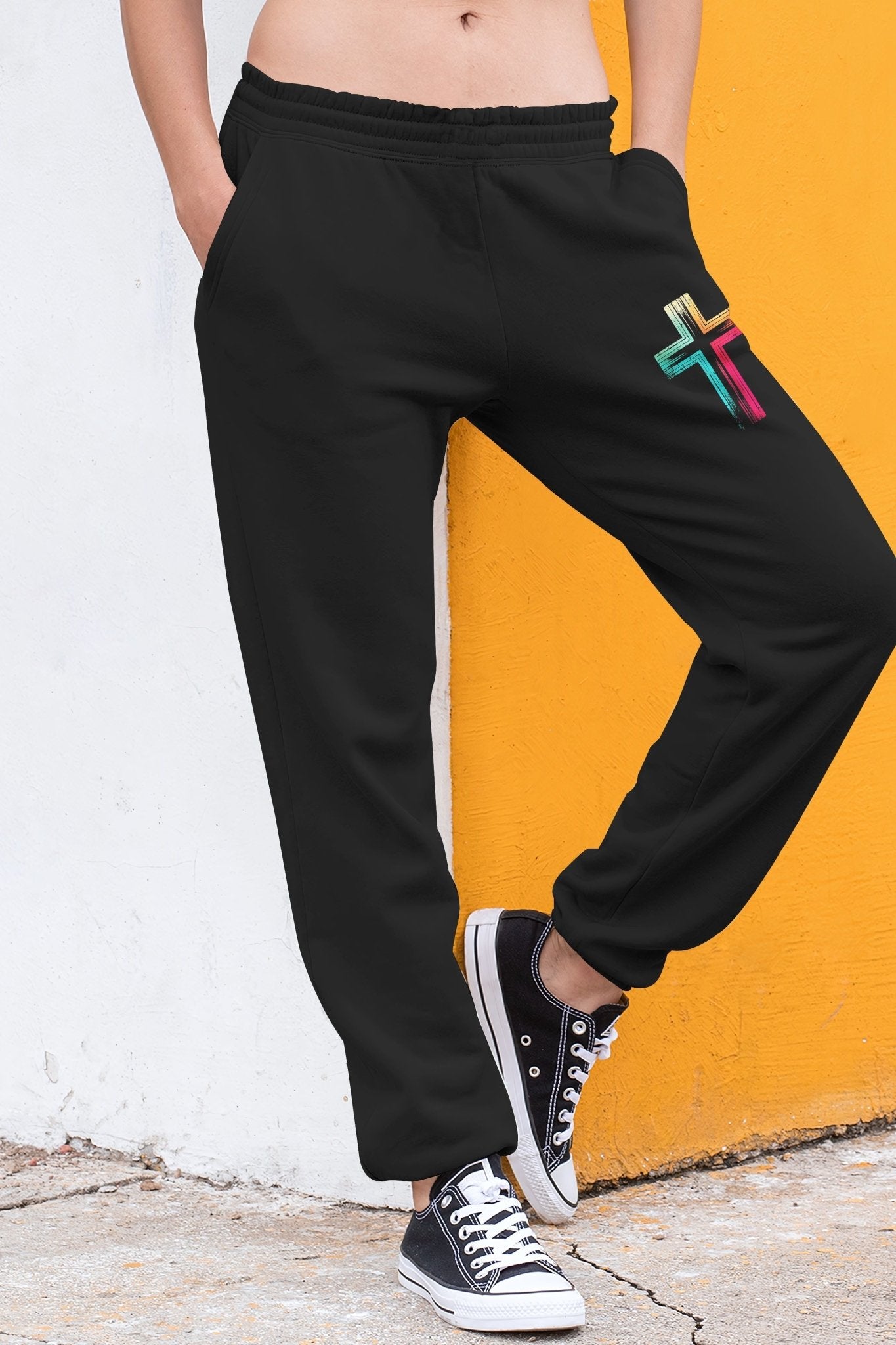 Rooted In Christ Jesus Is Light All Over Print Jogger Pants