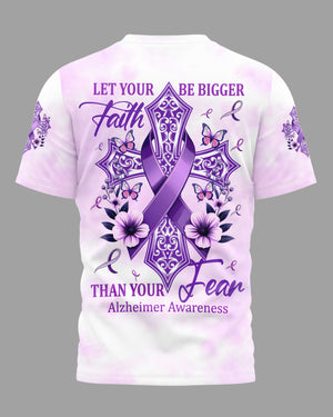 Let Your Faith Be Bigger Than Your Fear All Over Print T-Shirt