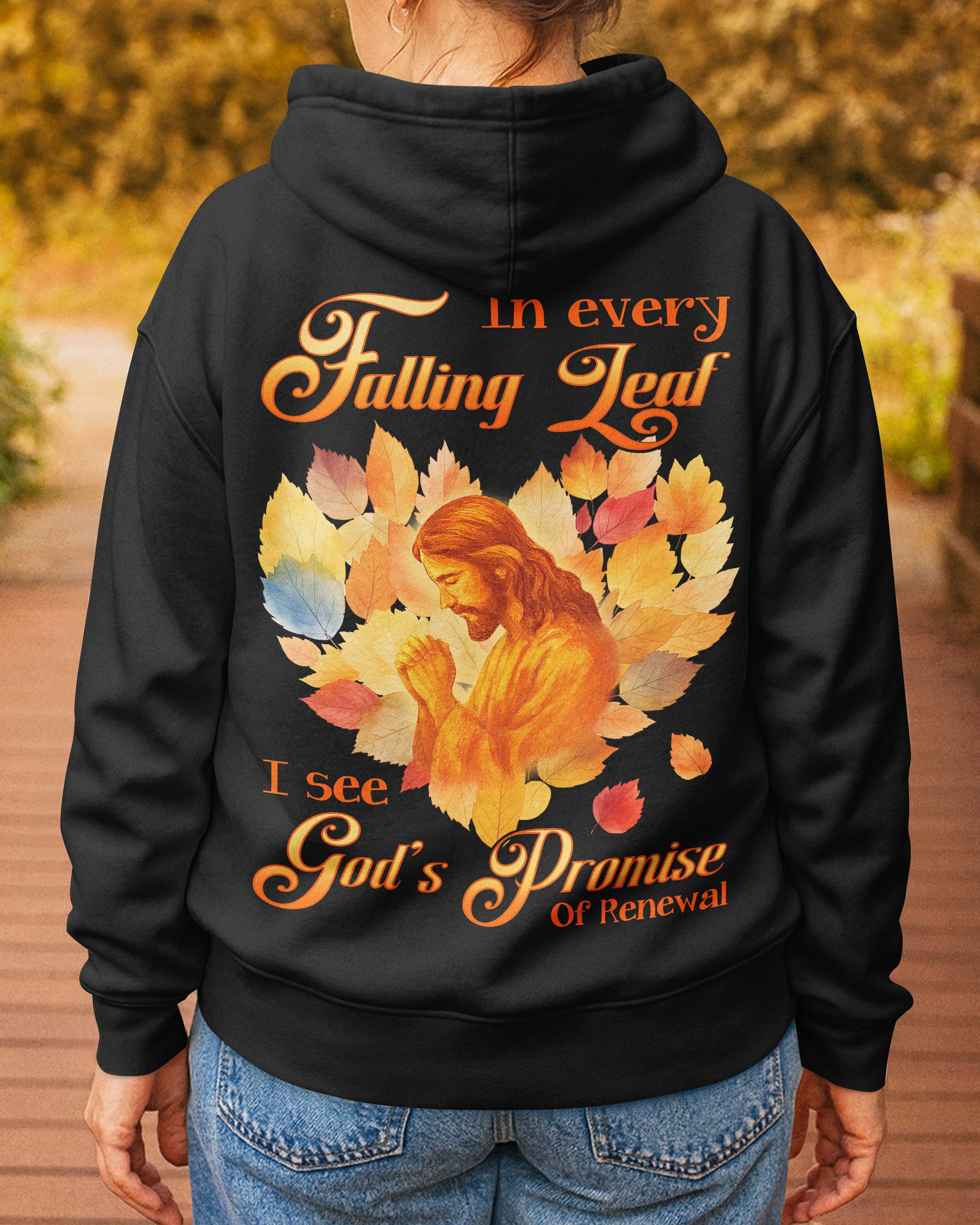 In Every Falling Leaf Zip Hoodie